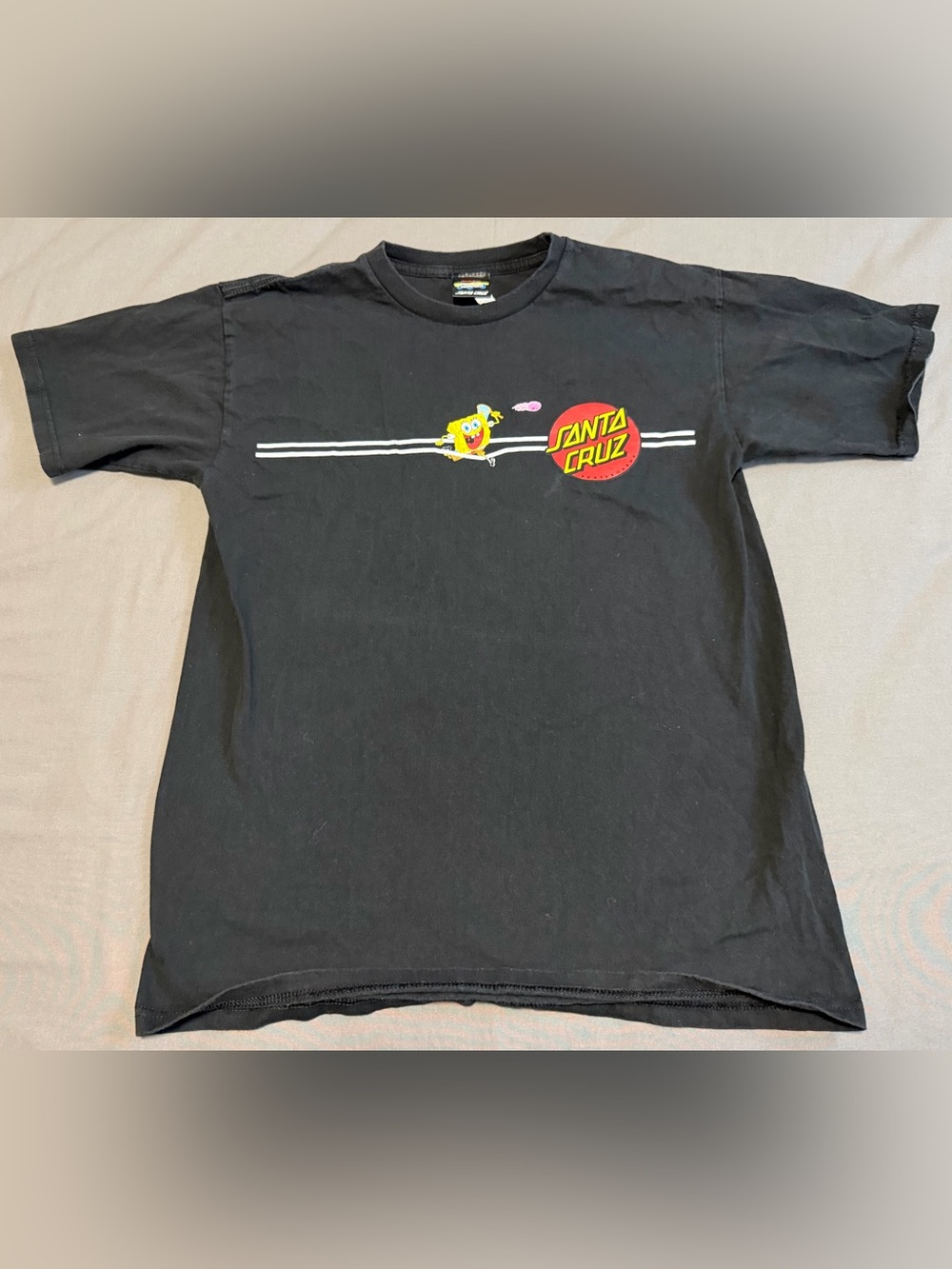Santa Cruz Skateboards Nickelodeon SpongeBob SquarePants T-Shirt Size Medium